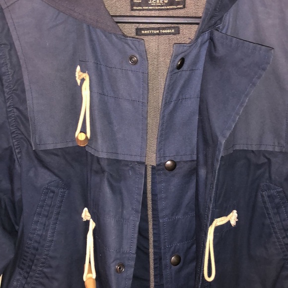 J.Crew Waxed Cotton Water-Resistant Bretton Toggle Jacket - Picture 9 of 10
